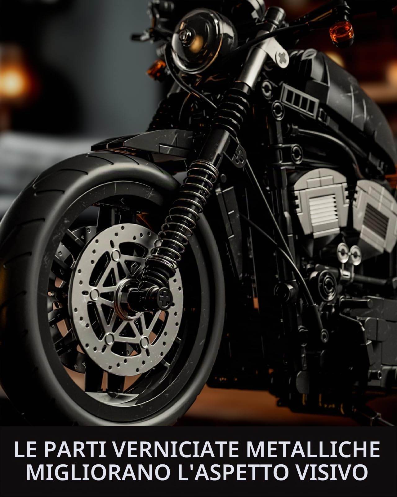 Nifeliz IRON 83 Moto Set Di Costruzioni, Kit Assemblaggio Moto per Adulti, Decorazione per la casa o l'ufficio, Idea di Regalo per Uomo, Donna, Lui o Lei (827 Pezzi, NF10342)