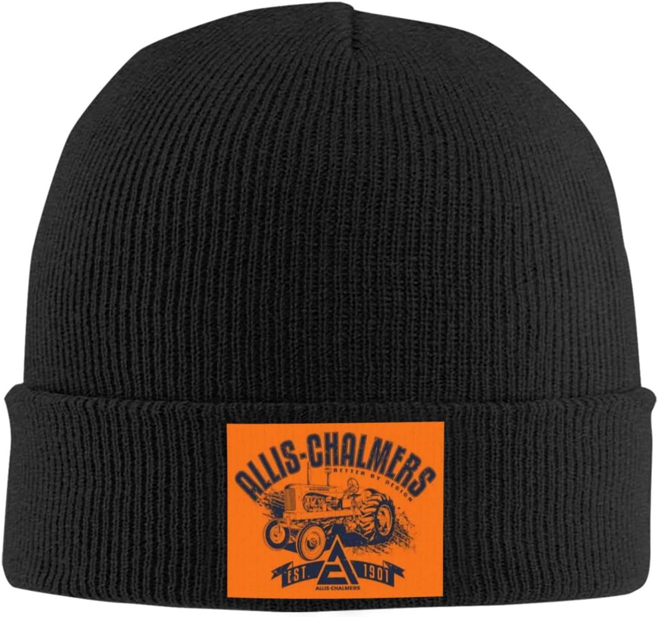 Allis Chalmers Classic Warm Winter Knit Cap Fleece Lined Beanie Hat