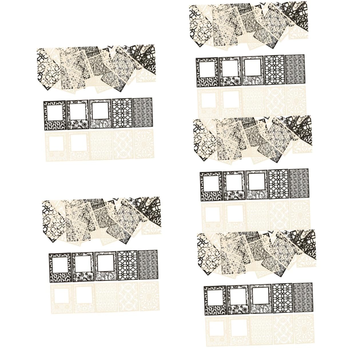 OSALADI 5 Series Papel Hueco En Arte De Papel Álbum De Recortes Artesanía Texturizado Accesorios Para Álbumes De Recortes Materiales Para Álbumes De Recortes 40 Hojas*5
