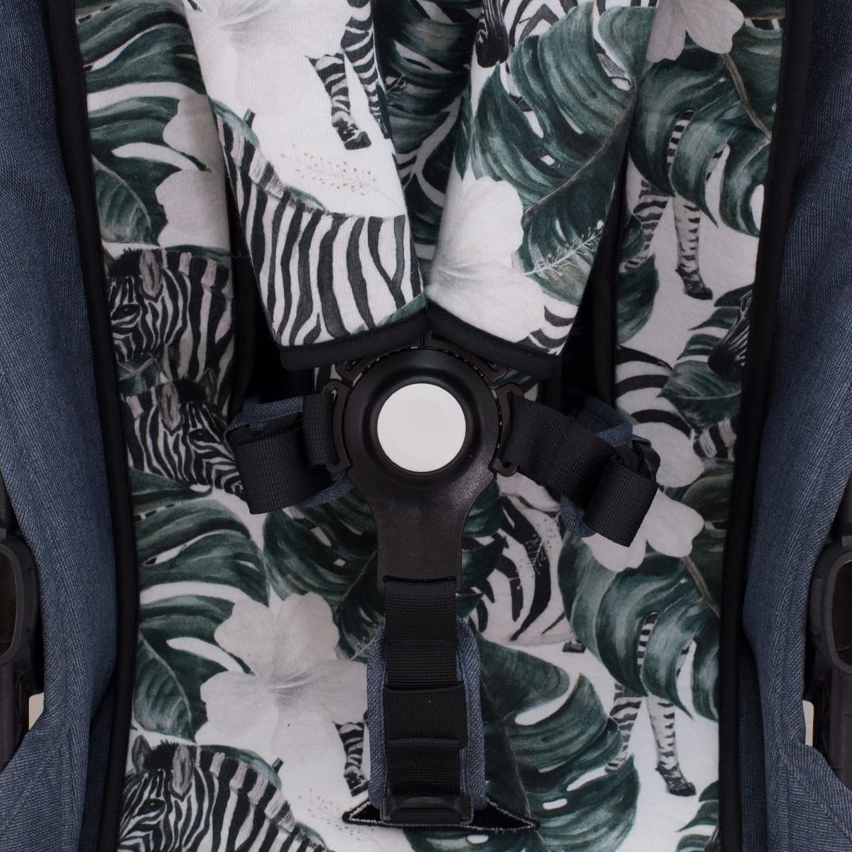 JYOKO KIDS Materasso per passeggino gemellare in cotone (Zebra)