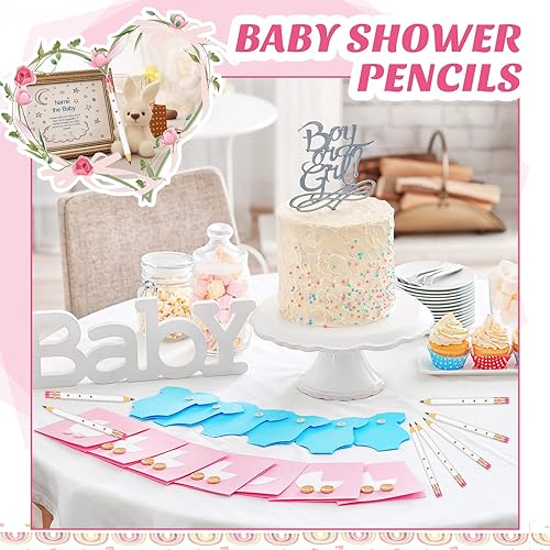 Miniatura 8 de 24 lápices de despedida de soltera preafilados, lápices de golf de 4 pulgadas con borradores de boda, lápiz hexagonal de 2 HB para baby shower,