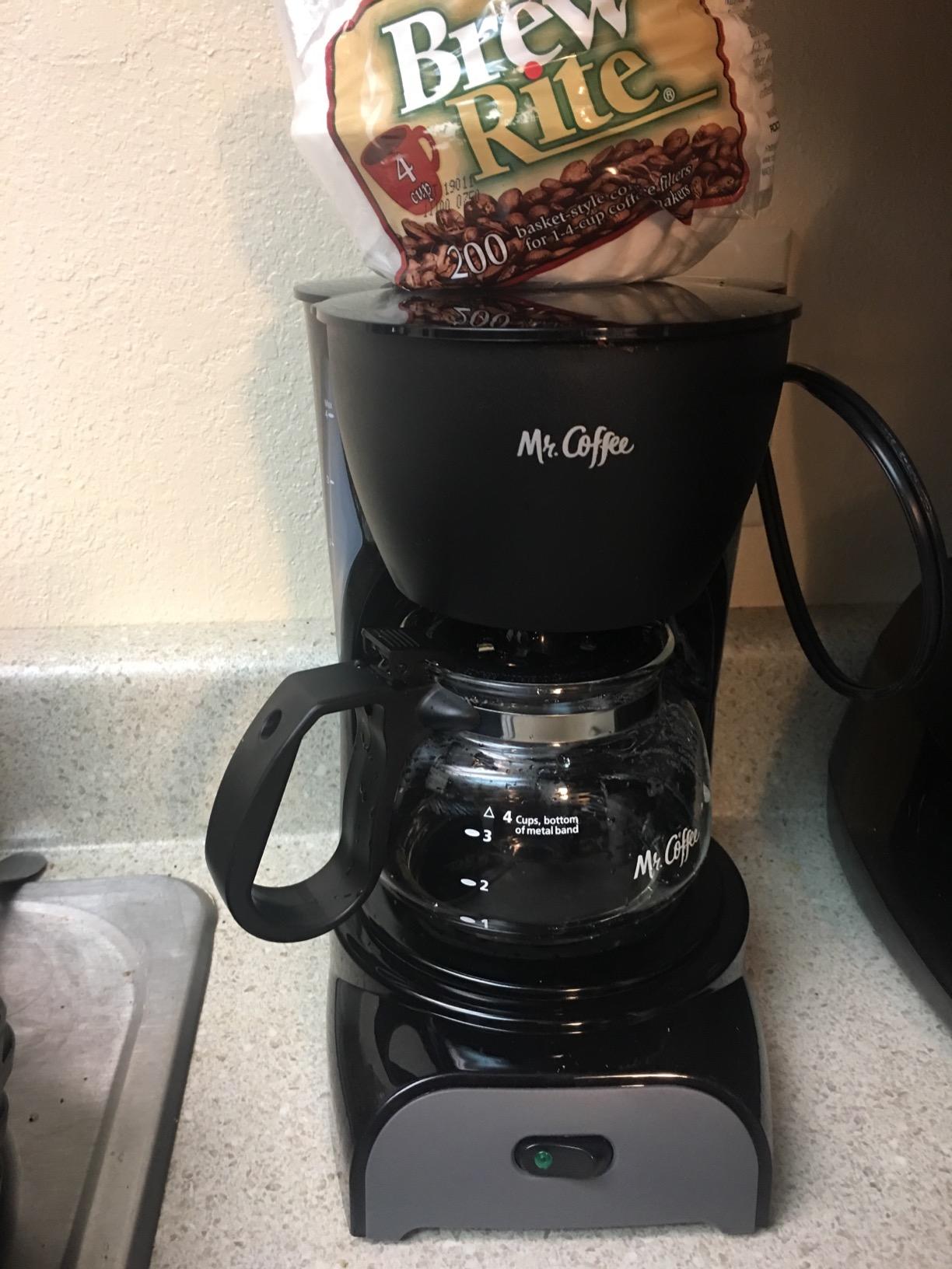 Brew Rite NA 4 Cup Coffee Basket Disposable Filters 200 c