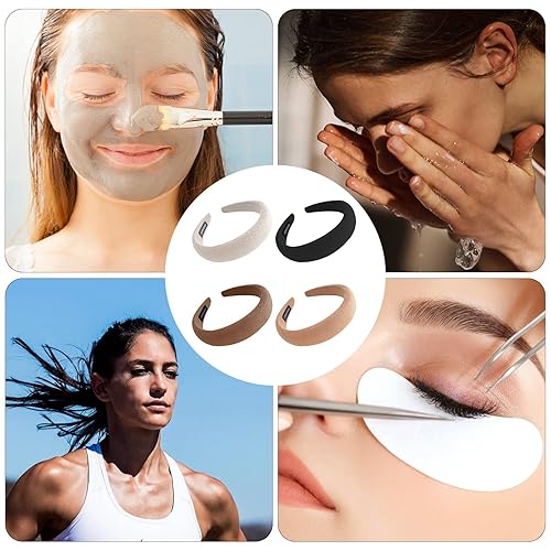 Miniatura 7 de fenshine Diadema para mujer, 4 diademas anchas antideslizantes a la moda para mujeres y niñas, bandas gruesas para la cabeza para mujer, accesorios