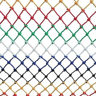 Protection Rope Net Safety Net Climbing Net Climbing Cargo Net For Kids Ninja Net Climbing Swingset Polyester Rope Ladder For Jungle Gyms Playground Ribbon Net Obstacle Course Tr(Size:2*8m （7*26ft）)