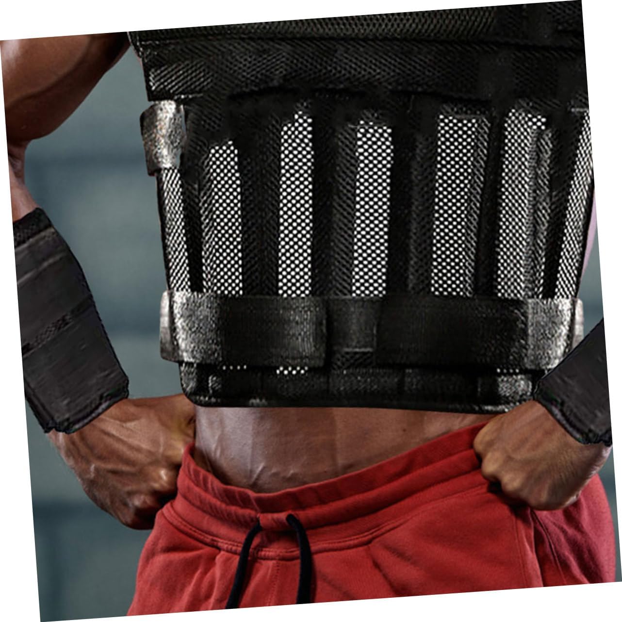 6pcs Adjustable Weighted Vest Iron Plates for Bodybuilding Workout and Fitness Training Heavy Duty Weight Accessories for Enhanced Strength