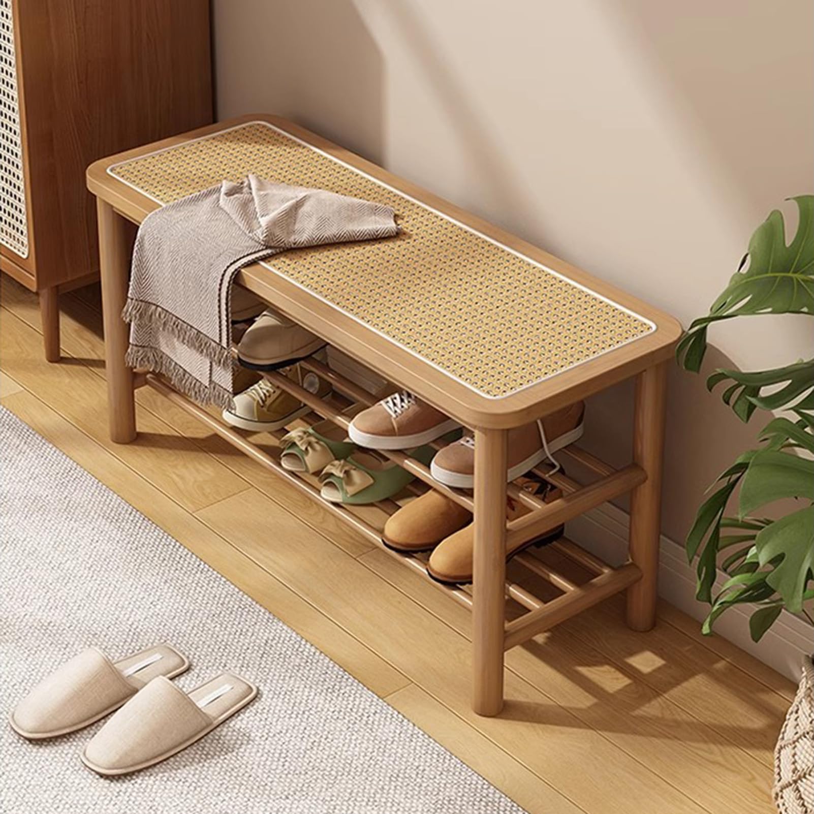 2Tier Legno Scarpa Ranch con Sto Ingresso nizer per Smals Scarpa Sto Solut per Corridoio Salvaspazio Calzature nizer