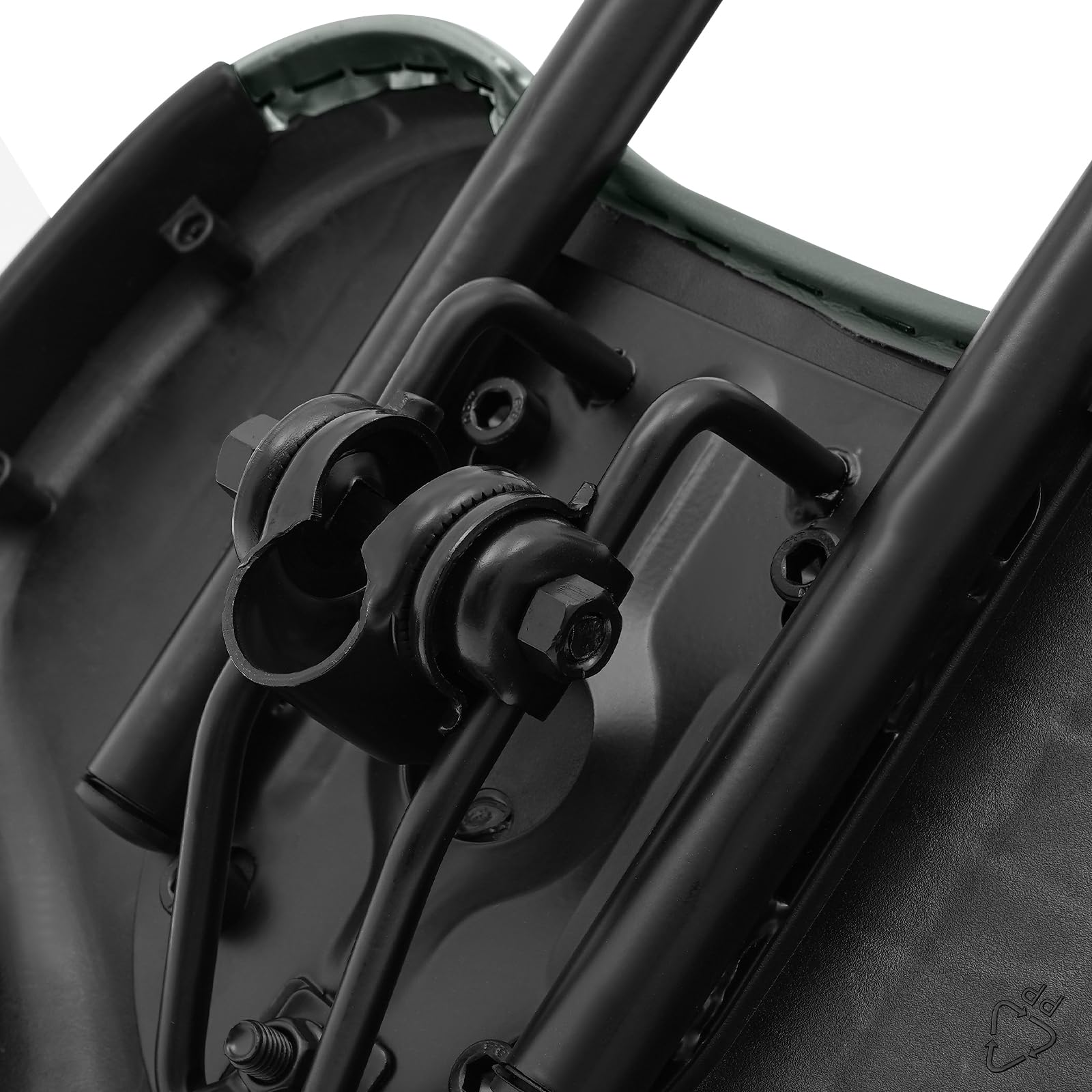 Selle de vélo avec dossier, selle à dos réglable, siège de vélo surdimensionné et large pour VTT, tricycle, trajet