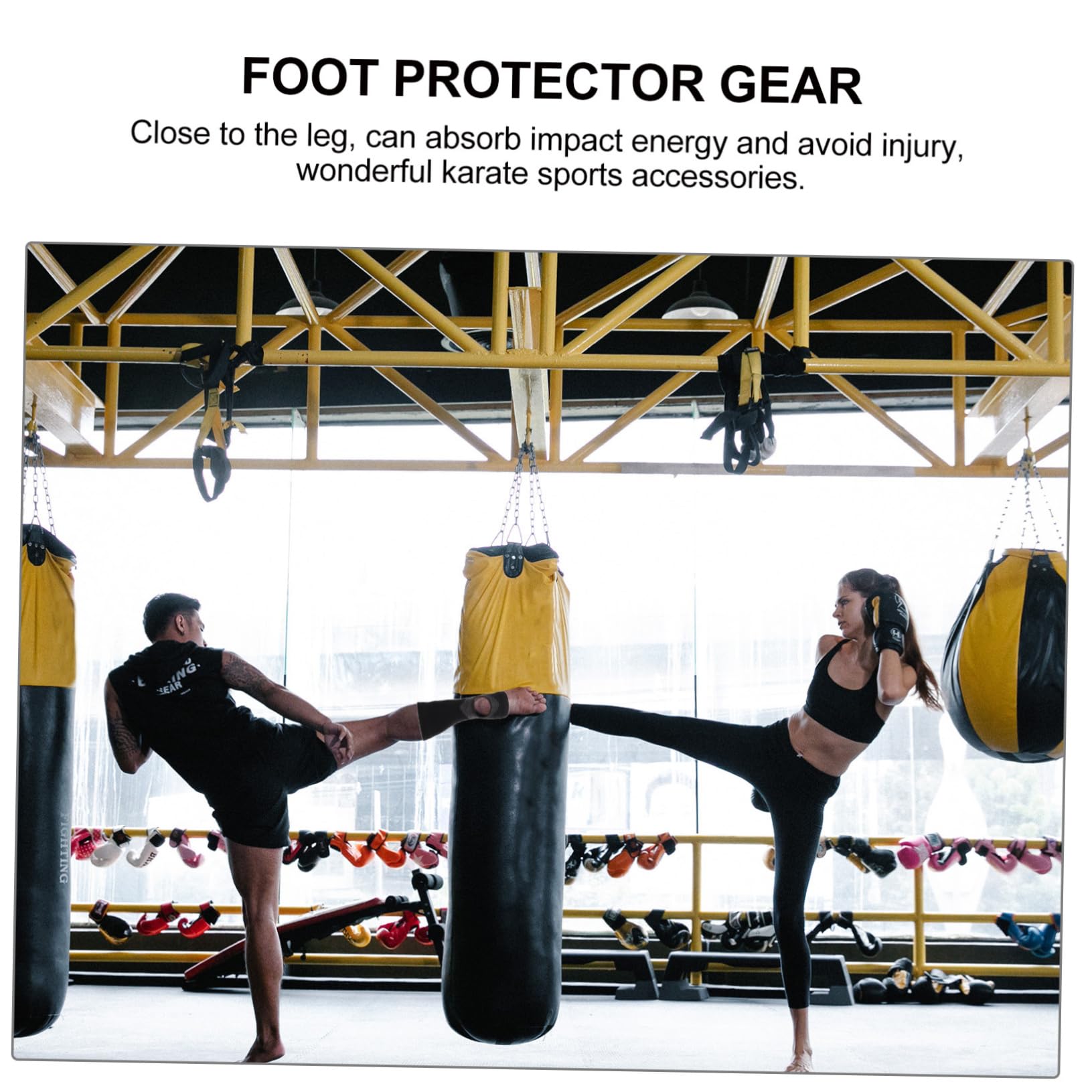 Toddmomy Boxing Knitted Fabric Taekwondo Sports Gear Ankle Brace Lace Protector