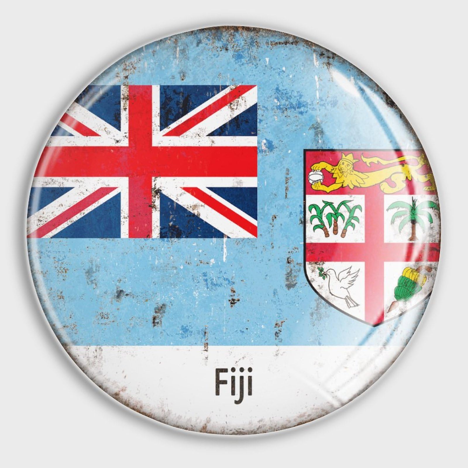 Imanes fuertes de Fiji de vidrio para decorar la nevera y organizar la oficina