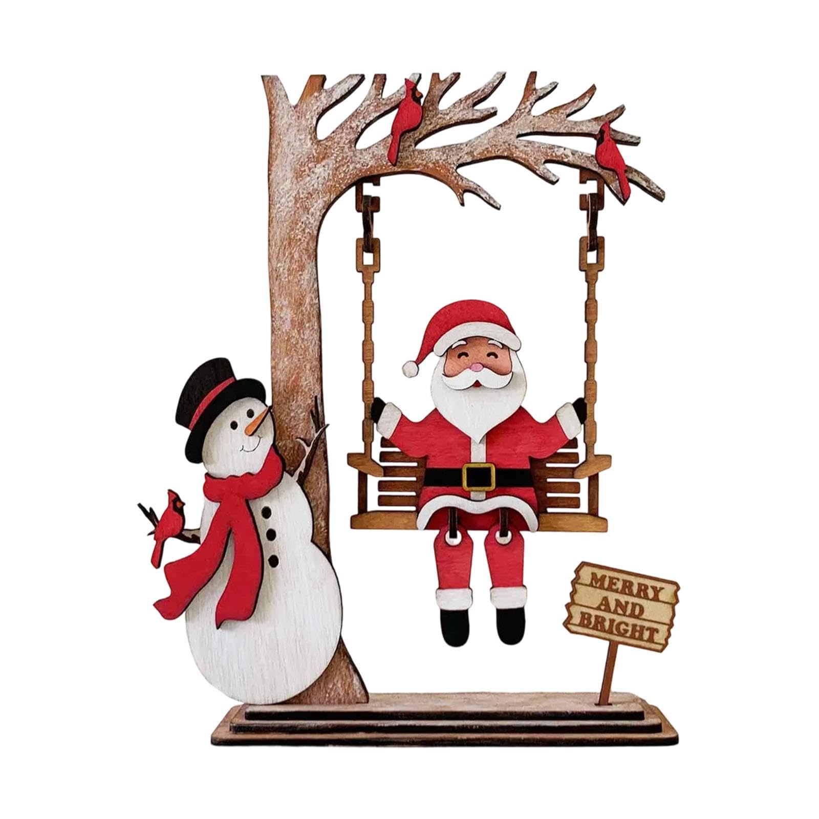 Décoration de table de Noël en bois, cadeau idéal pour sublimer un ornement d'intérieur chic