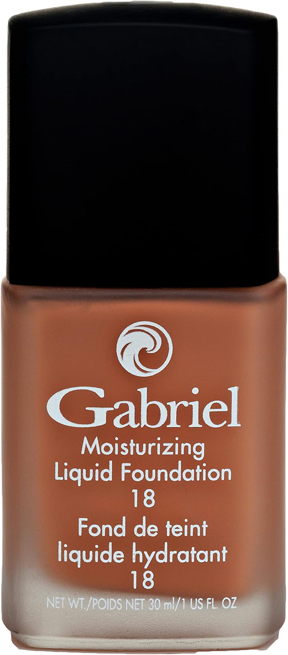 Gabriel Cosmetics Liquid Foundation, Organic Formula- 1 fl oz. (Almond, 1.0)