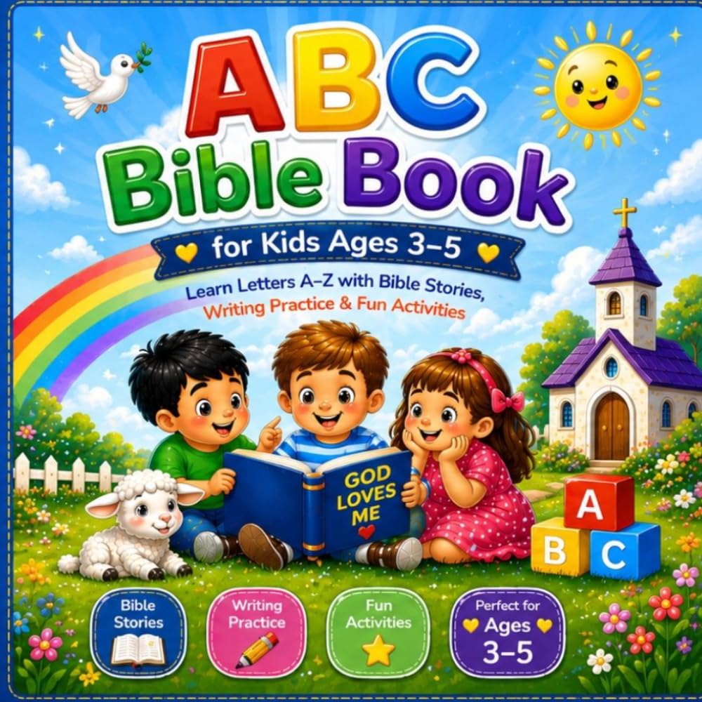 ABC Bible Book for Kids Ages 3–5 (Little Learners with God)