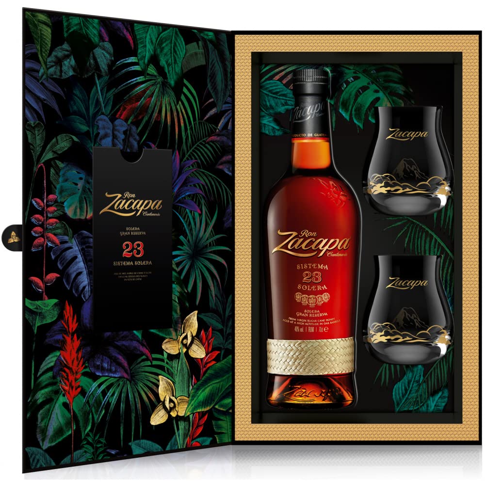 Ron Zacapa 23 Year Old - Sistema Solera Rum - 2 Glass Gift Pack