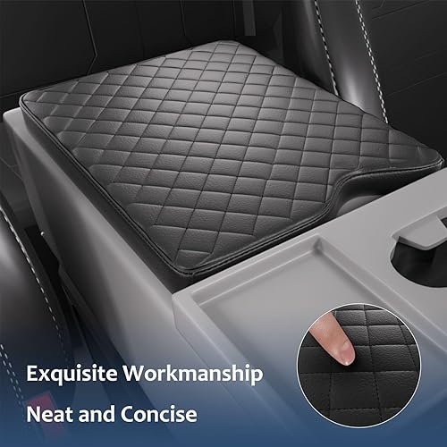 Miniatura 2 de Funda para reposabrazos de consola central automática para Ford F150 F250 F350 F450 F550 2015-2023 con asiento de salto 402040, protector de tapa de