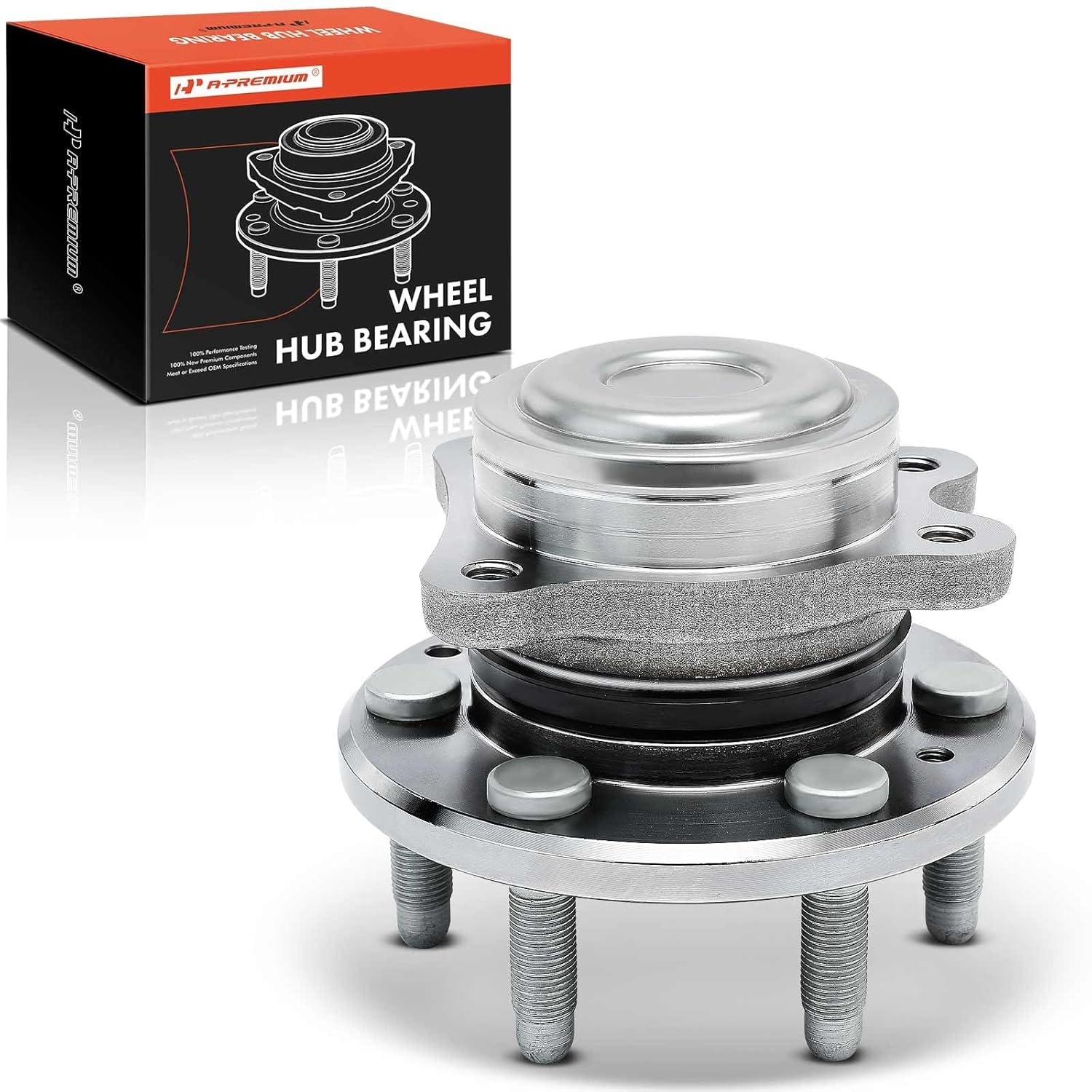 Conjunto de Rolamento e Cubo de Roda Dianteiro A-Premium 6 Furos Compatível com Chevrolet Colorado 2015-2020