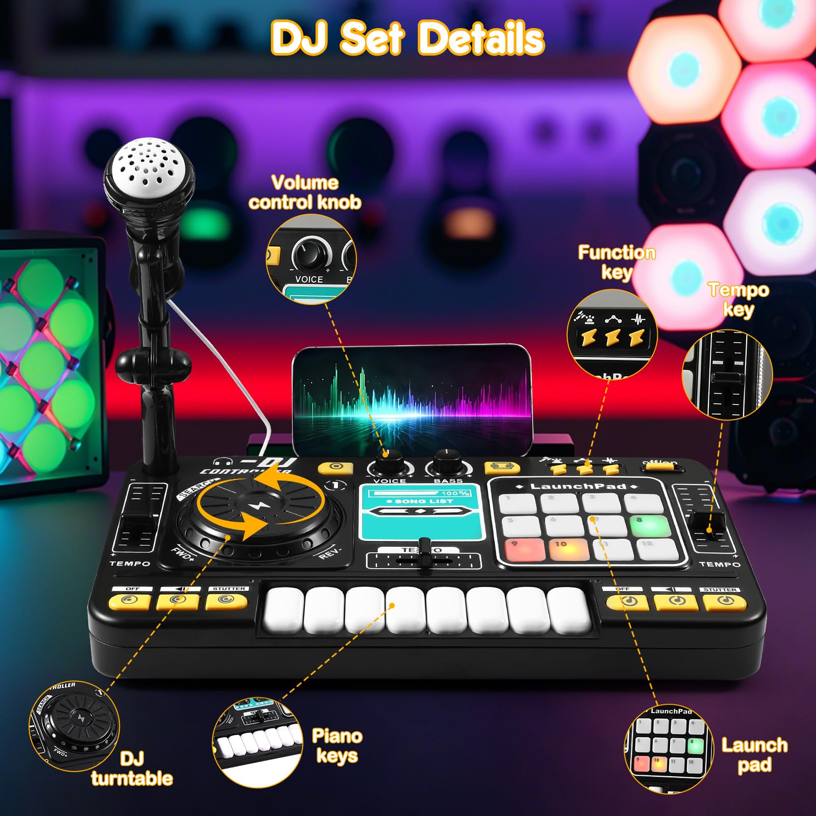 Amazon.co.jp: Lolossure キッズDJミキサー ベビーミュージカル