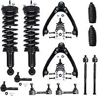 Vista 73 de Detroit Axle - Kit de puntales delanteros para Ford 2000-2004 Focus 2 puntales con muelle helicoidal 2 brazos de control inferiores con rótulas 2001