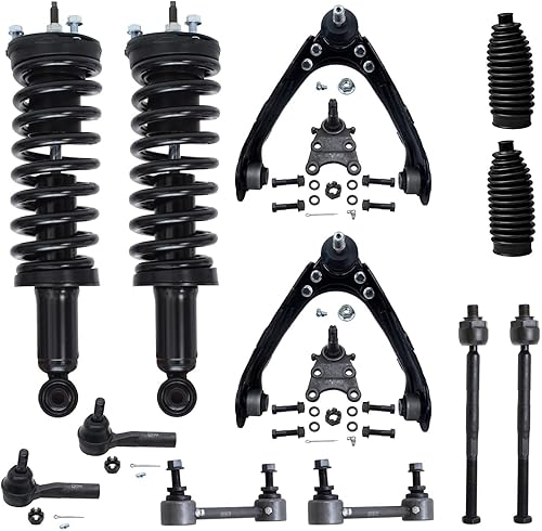 Miniatura 73 de Detroit Axle - Kit de puntales delanteros de 6 piezas para Chevrolet Aveo Aveo5 Pontiac G3 Wave, barra estabilizadora, varillas de acoplamiento