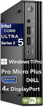 Dell Micro Mini Desktop, Next Gen OptiPlex 7000 7020 MFF, 32GB DDR5 1TB SSD