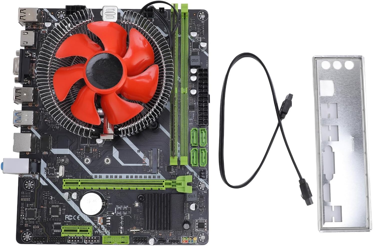 CPU Motherboard Kit, 4 Core 4 Thread Desktop Processor 2 Channel 16G DDR4 USB3.0 M.2 PCI E NVME VGA RJ45 USB3.0 16X Slot Desktop Gaming Mainboard CPU for i6/7/8/9 for I5 6500