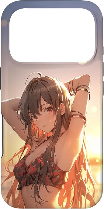 Cute Anime Girl in Bikini Manga Case for iPhone 17 Pro