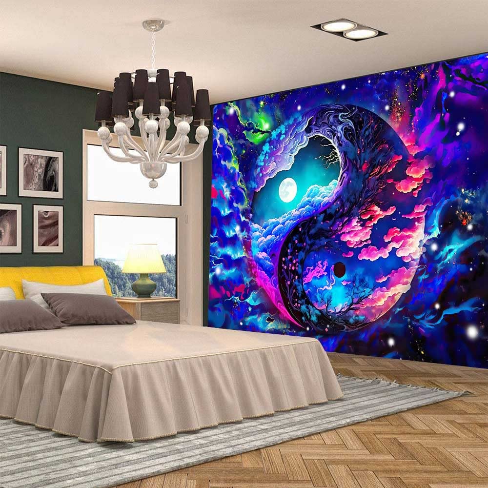 Wandteppich Norwegische Fjorde 203x152cm - Boho Wanddekoration Für Wohnzimmer & Schlafzimmer