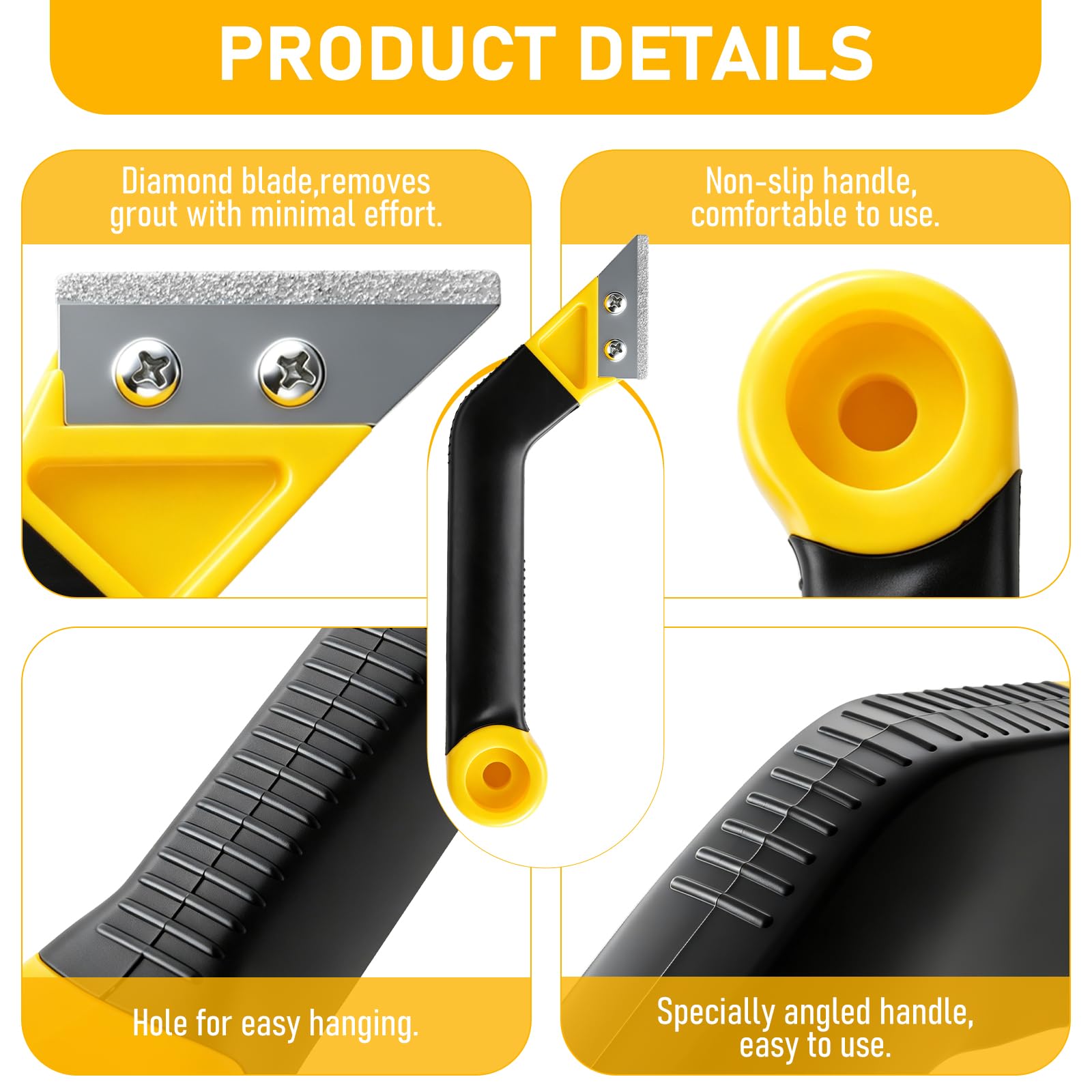 Grout Float Set - 9 Pcs for Tile & Masonry -2