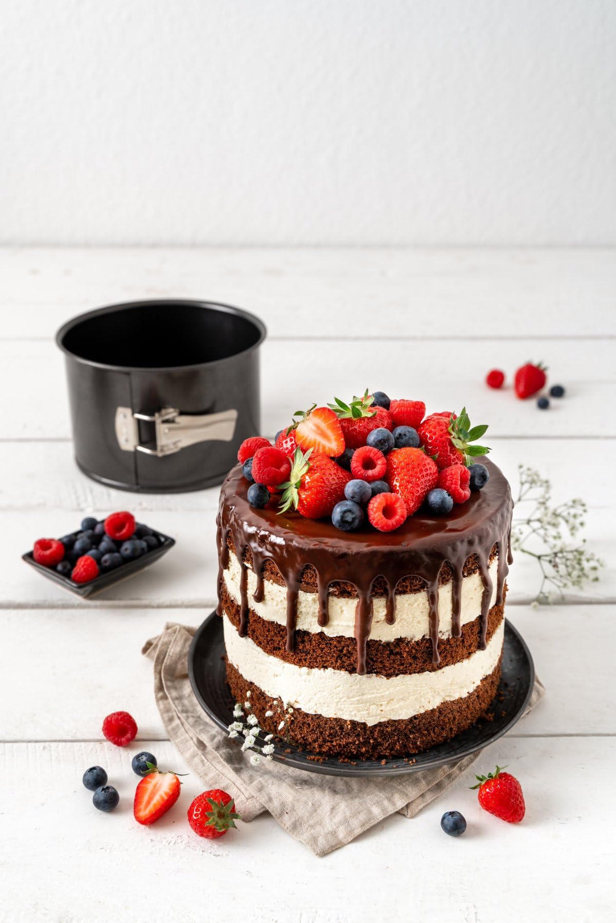 食器 cake Amazon.com: Zenker Springform Cake Tin Extra High - 18 cm