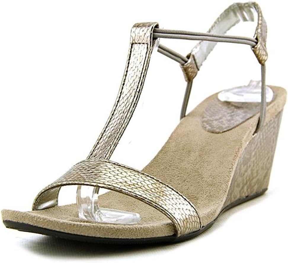 Style & Co. Womens Mulan Open Toe Casual Platform Sandals, New Pewter, Size 9.0