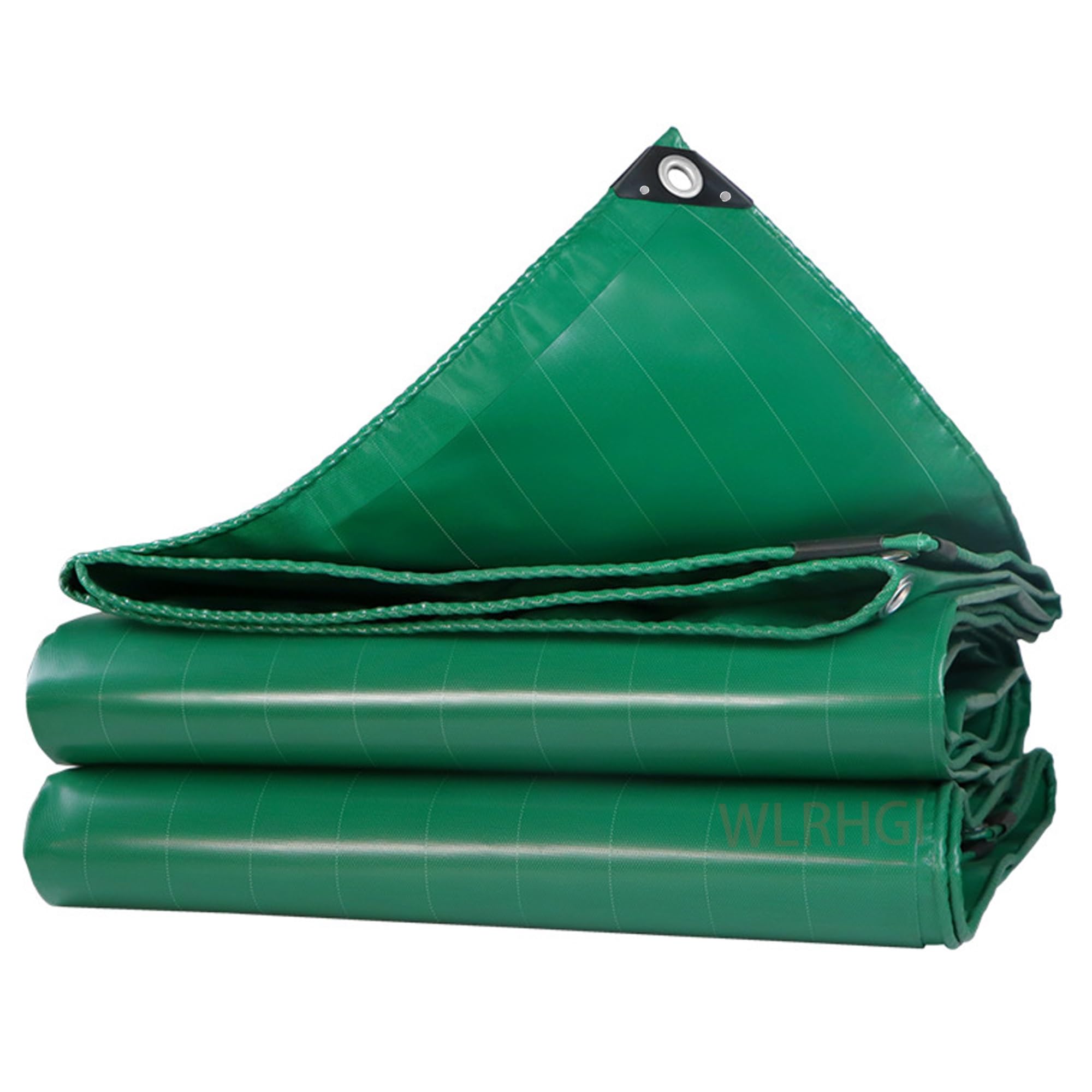 WLRHGl Large Waterproof Tarp, 1.5 x 16 m Thick Tarpaulin Ideal Small Tarpaulin Covers used for Garden Furniture Shed Camping WLR010, Green