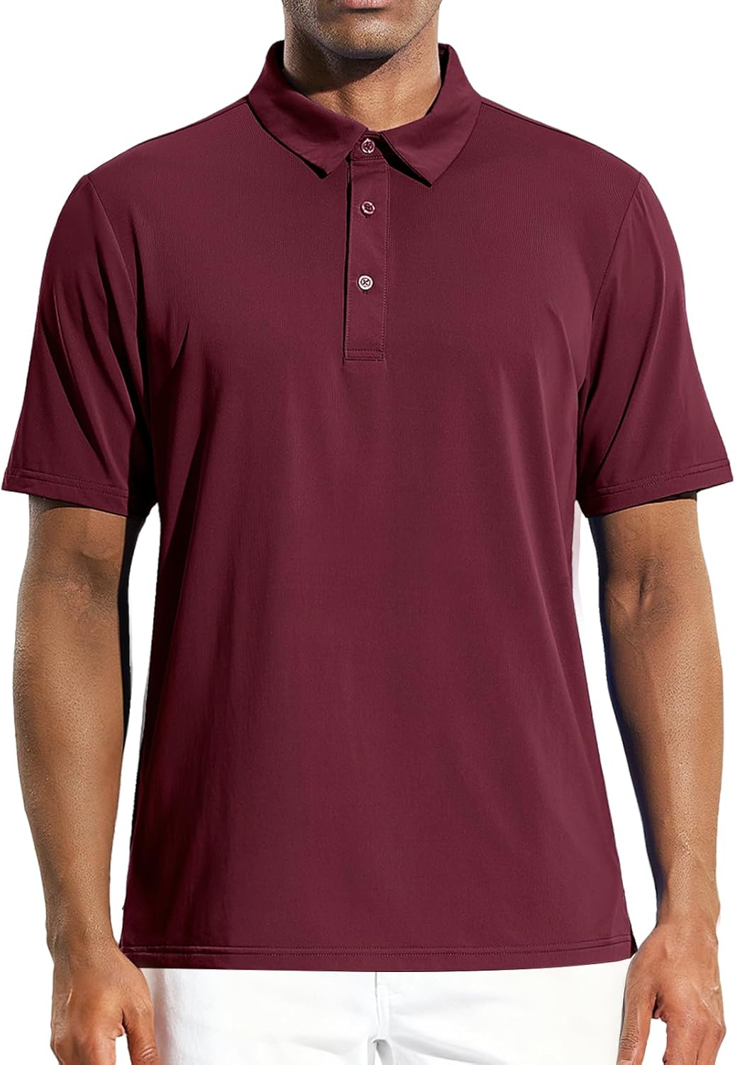 MIER Men's Golf Polo Shirt Short Sleeve Sun Protection Outdoor Sport Shirts Quick Dry