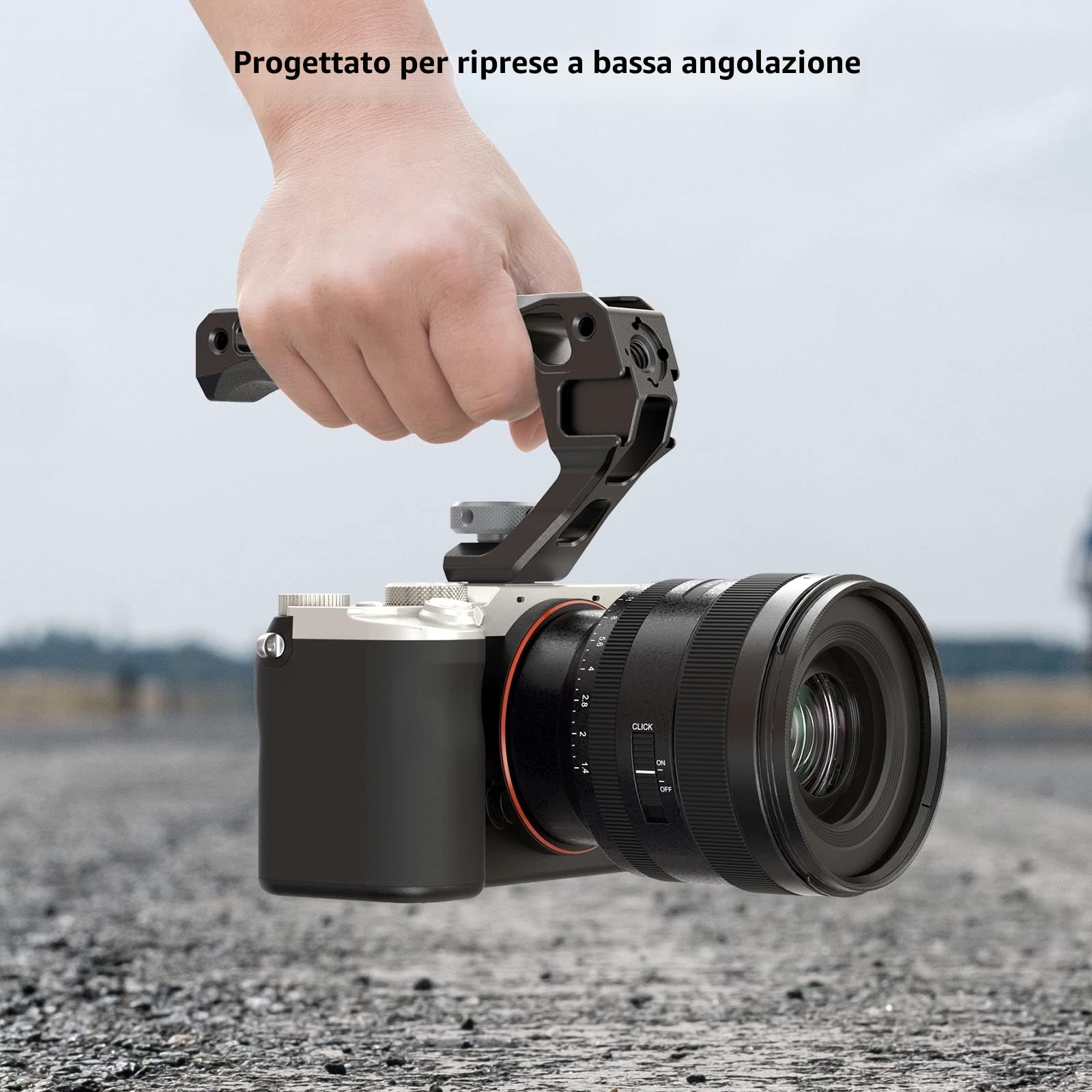 SMALLRIG Cold Shoe Top Handle, Impugnatura Leggera per Gabbia per Fotocamera, Universal Video Rig - 3764
