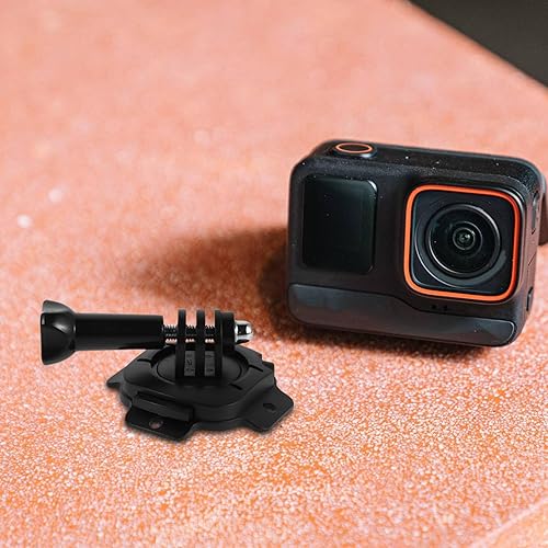 Miniatura 9 de 2 Sets 360° Rotating Helmet Camera Mount Base - Ski Snowboard and Bike Action Cam Accessory - Adhesive Action Camera Holder for Riding, Kayaking