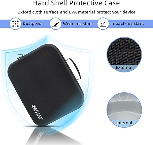 Miniatura 3 de Mcbazel Estuche De Transporte Para PS VR2, Bolsa De Viaje Bolsa De Almacenamiento Duro EVA Funda Protectora Portátil Con Protector De LenteCorrea De