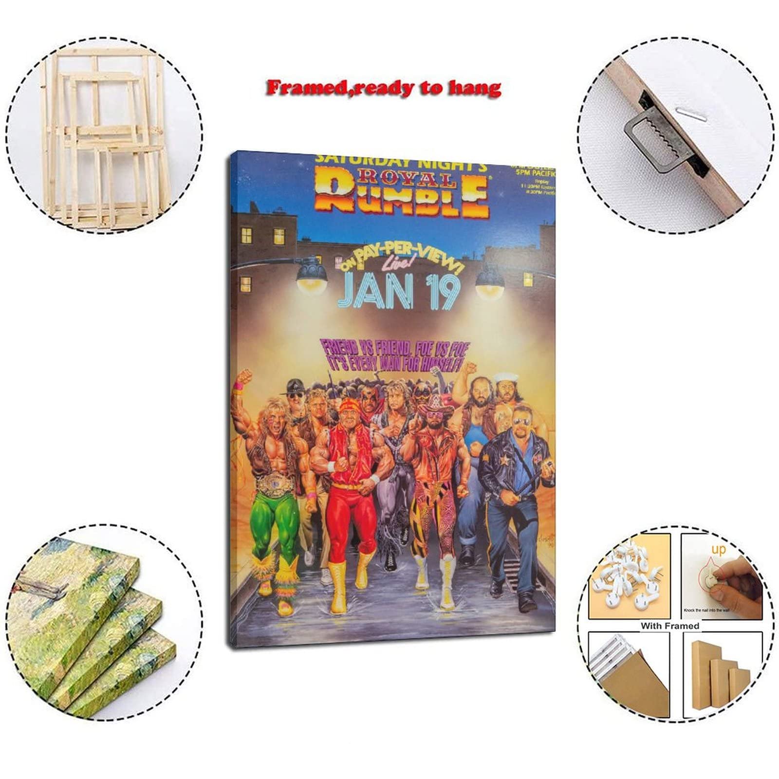 Amazon.com: ZEEZFA Recreated The 1991 Royal Rumble Wrestlers