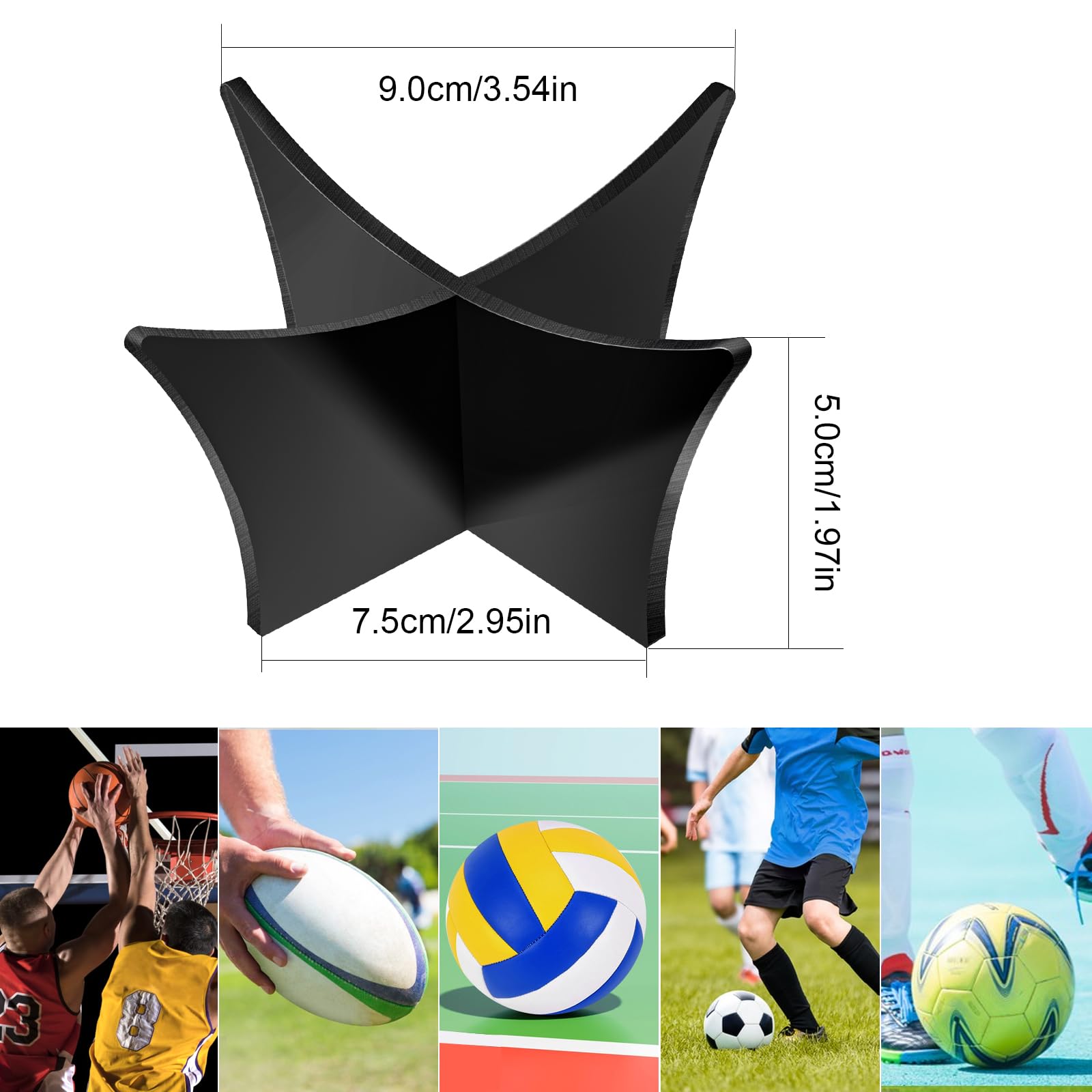 Porta Pallone Calcio Acrilico Espositore Supporto Piede Base