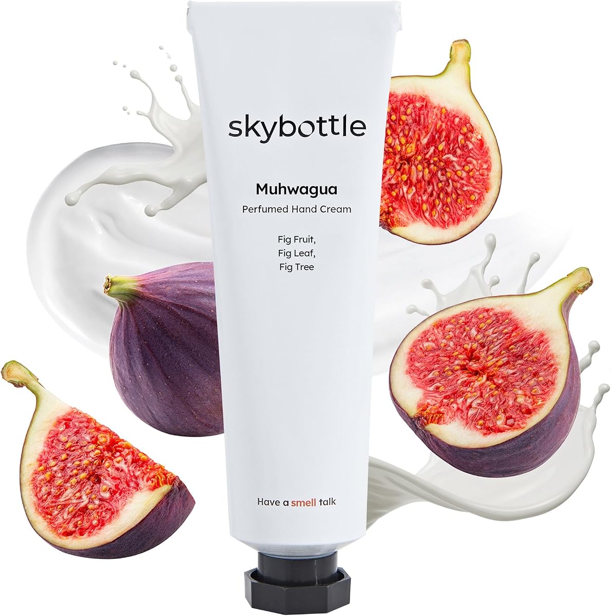 skybottle Hand Cream, Shea Butter & Hyaluronic Acid, Fig & Woody, 1.7 Oz | Moisturizing care for dry hands, Fast-absorbing, Non-greasy, Woody Green & Sweet Fig scent, Travel-friendly hand lotion