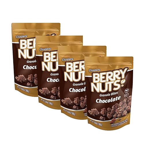 Berry Nuts Granola Bites Chocolate 6.34 oz cada uno (paquete de 6)