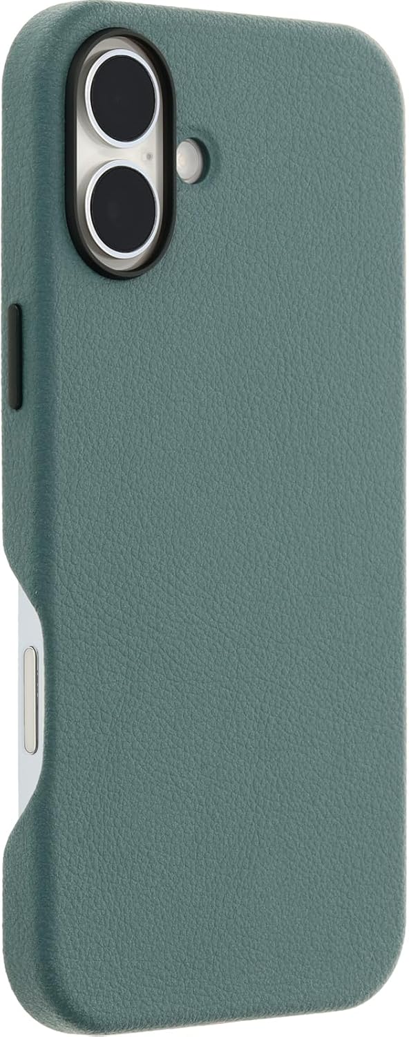 OtterBox iPhone 16 Plus Symmetry Series Cactus Leather for MagSafe - Sagebrush Green - Image 4