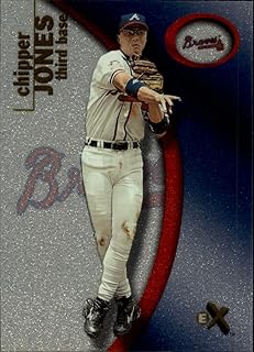 2001 E-X Baseball Card #10 Chipper Jones