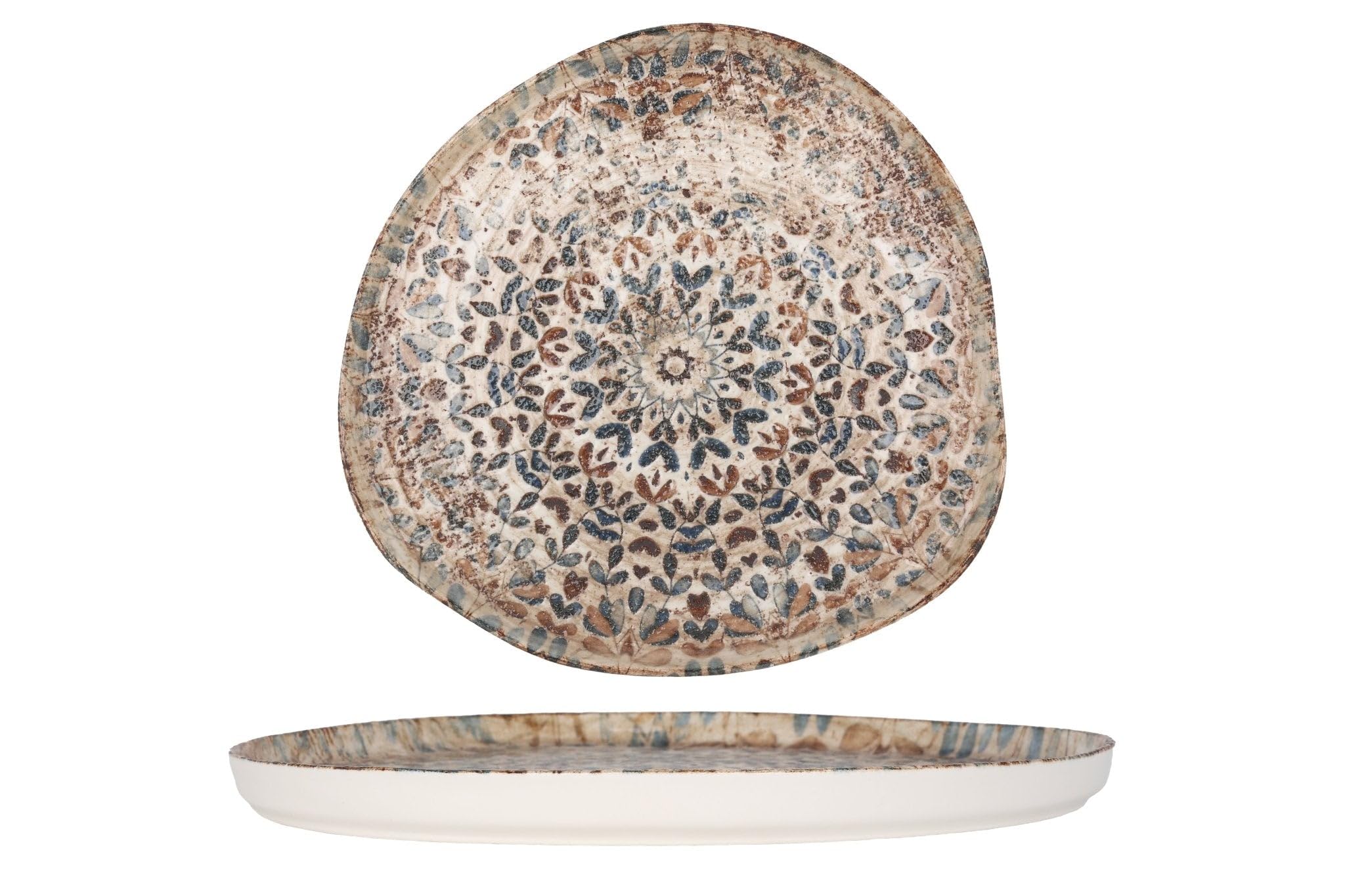 Rinart Talerz obiadowy - Aztec - Porcelana - 30 cm - zestaw 6 sztuk