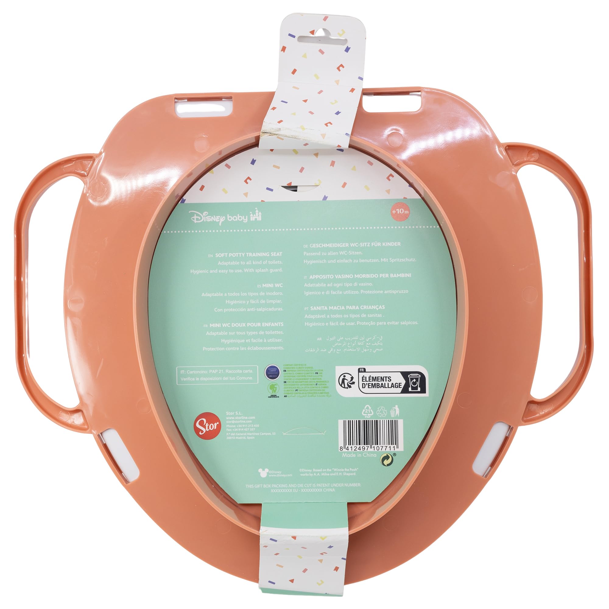 Tataway Riduttore Wc Bambini Disney Minnie, In Plastica, Con Due Maniglie Di Supporto, Seduta Imbottita E Riutilizzabile