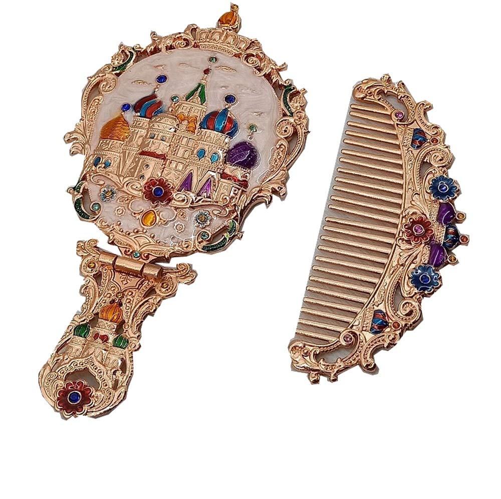 Miroir cassé dans le sac ? Solution avec ce miroir pliant métal ultra résistant et son peigne