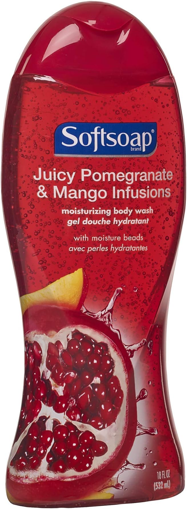 Softsoap Moisturizing Body Wash, Pomegranate & Mango, 18oz