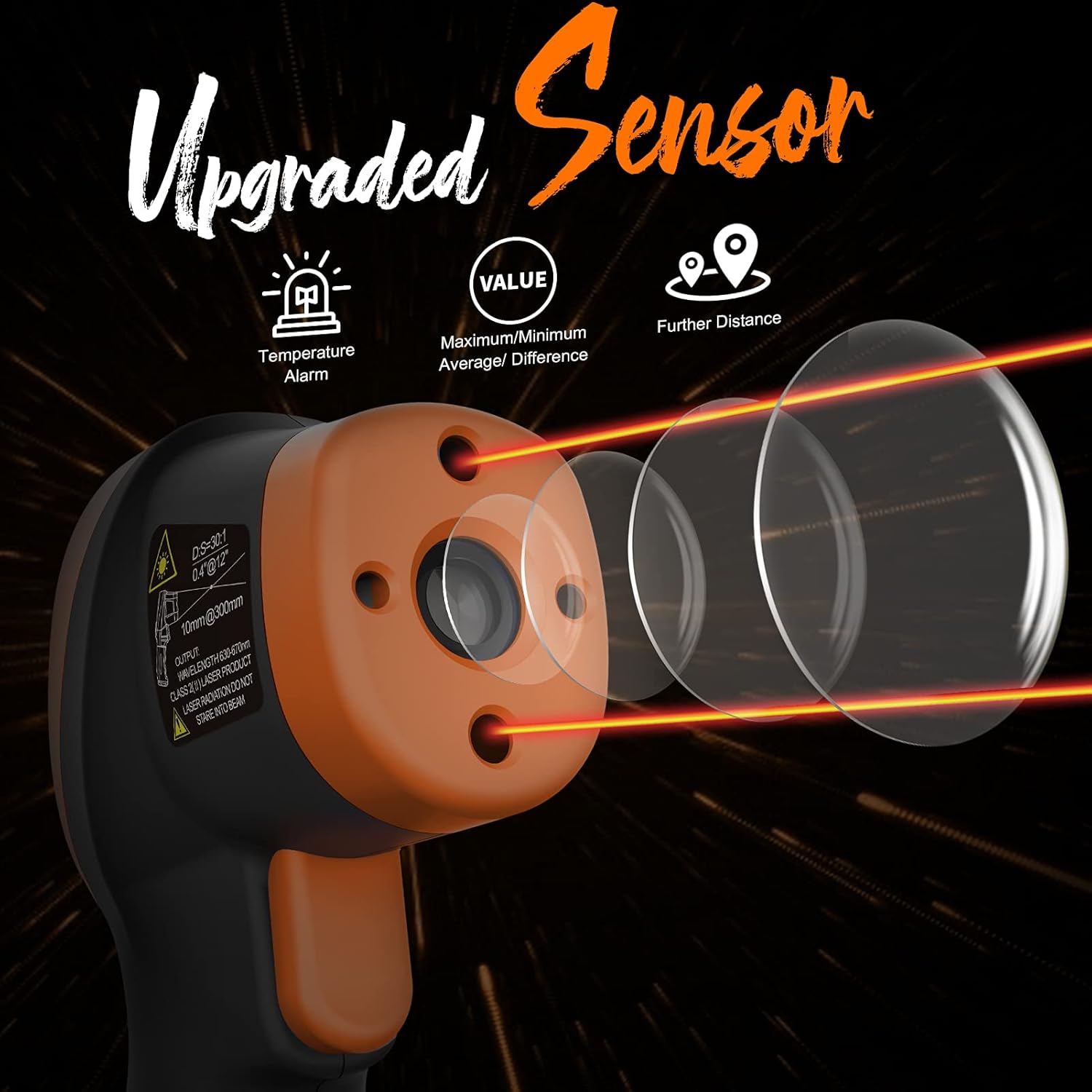 Suреr Brаndѕ High Temperature Infrared Thermometer, ANNMETER AN-1500 Non-Contact Digital IR Pyrometer Handheld Temp Gun for HVAC Cooking Kilning Casting -58~2732℉ (NOT for Human Temp)