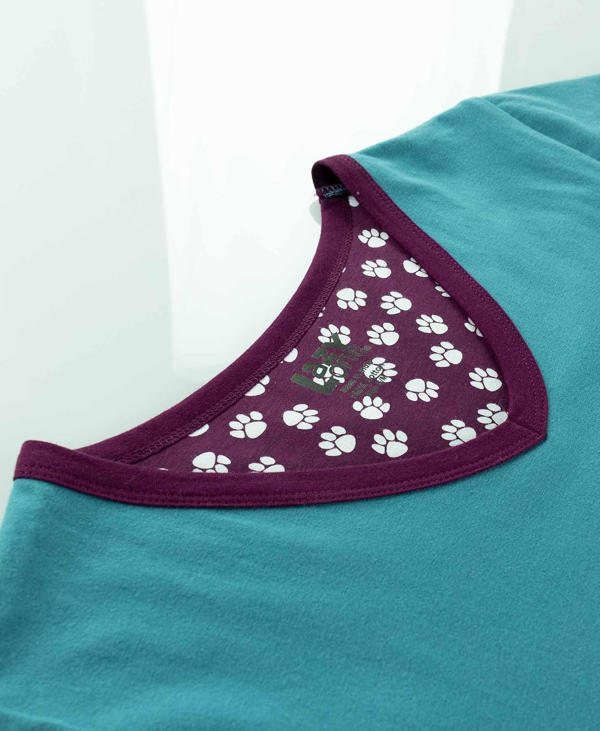Lazy One Women's Novelty Nightshirt – Funny Cotton Nightgown, Cute V-neck Sleep Shirts, Women’s Sleepwear