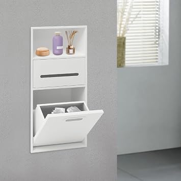 Recessed Medicine Cabinet, Stainless Steel Recessed Bathroom Shower Shelf Modern Storage Cabinet, Narrow Pantry Storage Cabinet Wall Bathroom Cabinet Insert Shelf