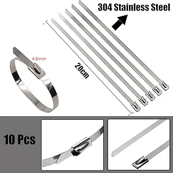 Ruban Isolant Thermique Titanium 15m X 50mm - Pour Echappement Moto/Voiture, Avec 20 Attaches Acier