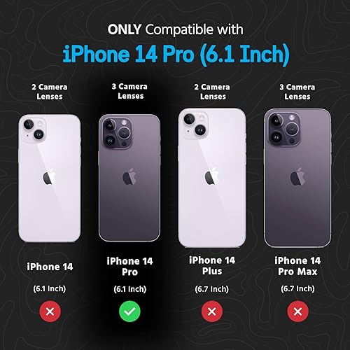 Miniatura 6 de Pelican Ranger Series - Funda para iPhone 14 Pro de 6.1 pulgadas compatible con carga inalámbrica Funda protectora con tecnología antiarañazos