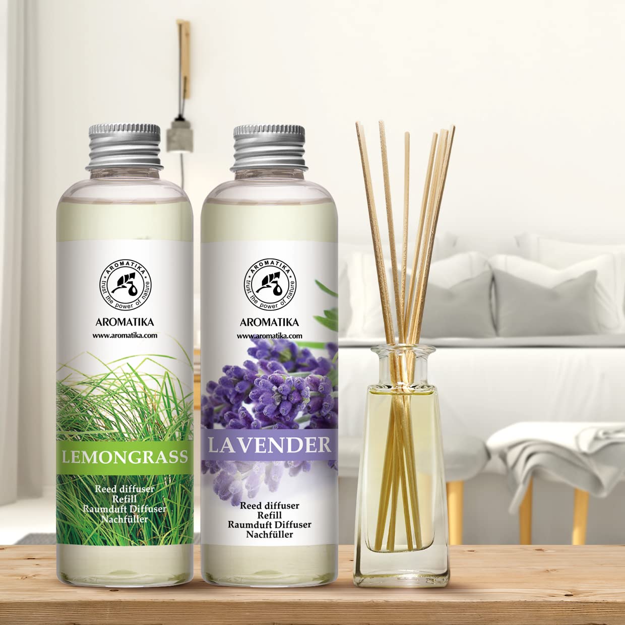 ipuro Essentials Lavender Touch aroma-diffuser navulling Stokjes navulling voor geurstokjes